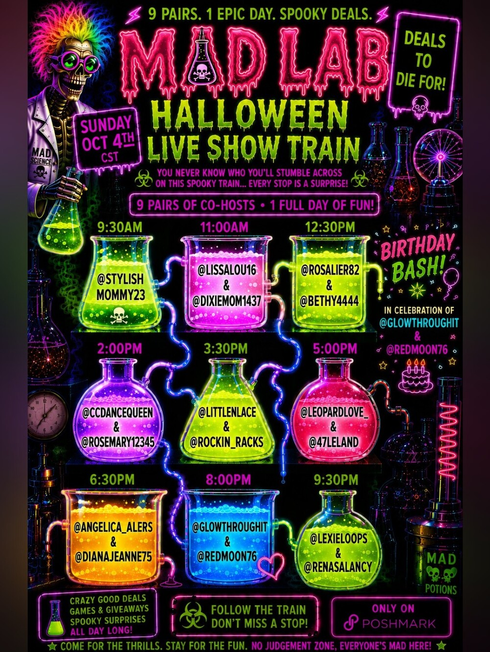 Oct 4th Halloween Cohost Train! 8pm CST - Like For Live Show Exclusive Updates!